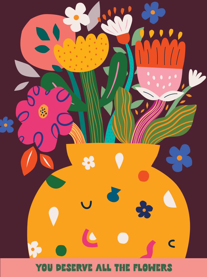 You Deserve All the Flowers | Postcard Puzzle