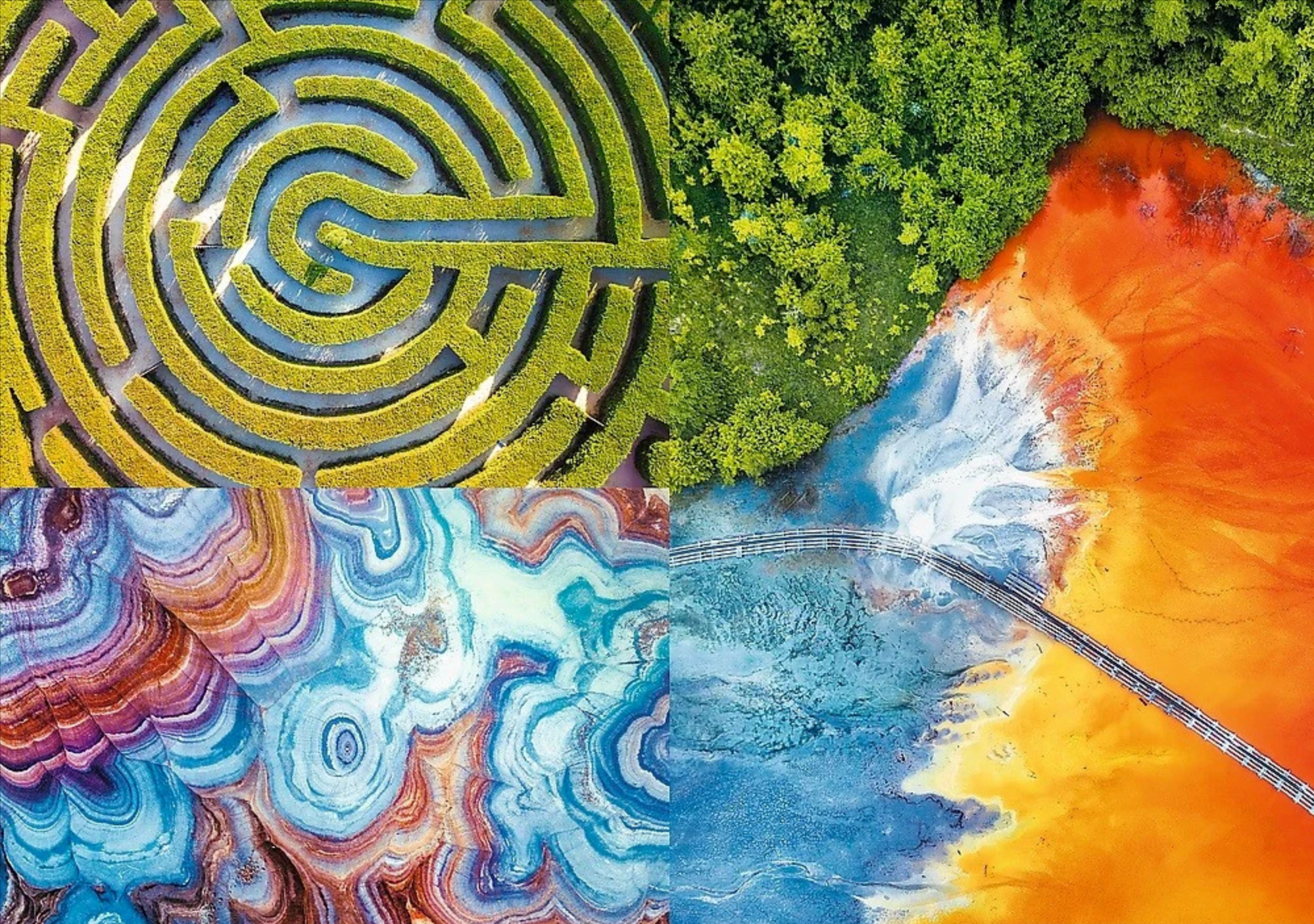 Aerial Mindblow: Maze of Colors | 500 Piece Puzzle