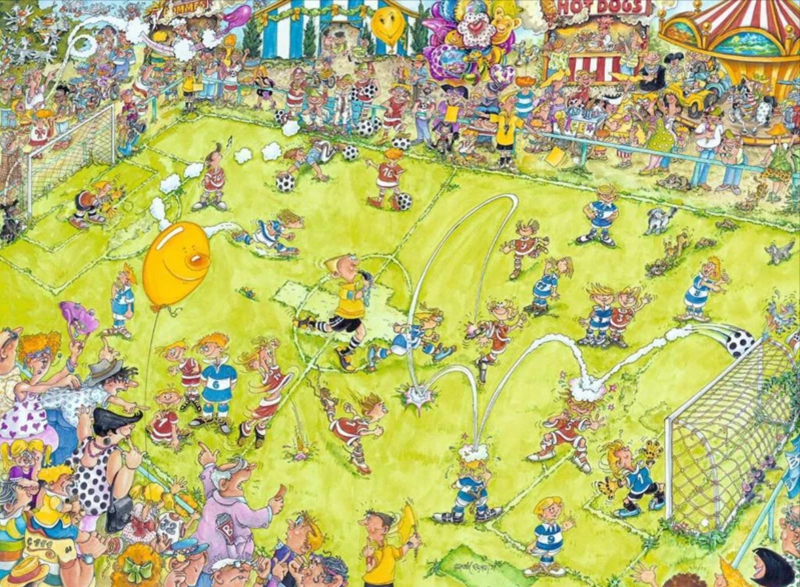 At the Soccer Match | 500 Piece Puzzle