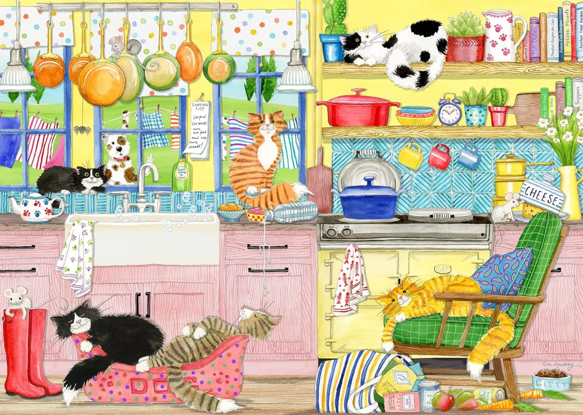 Catastrophe Cottage: Cats in the Kitchen | 500 Piece Puzzle