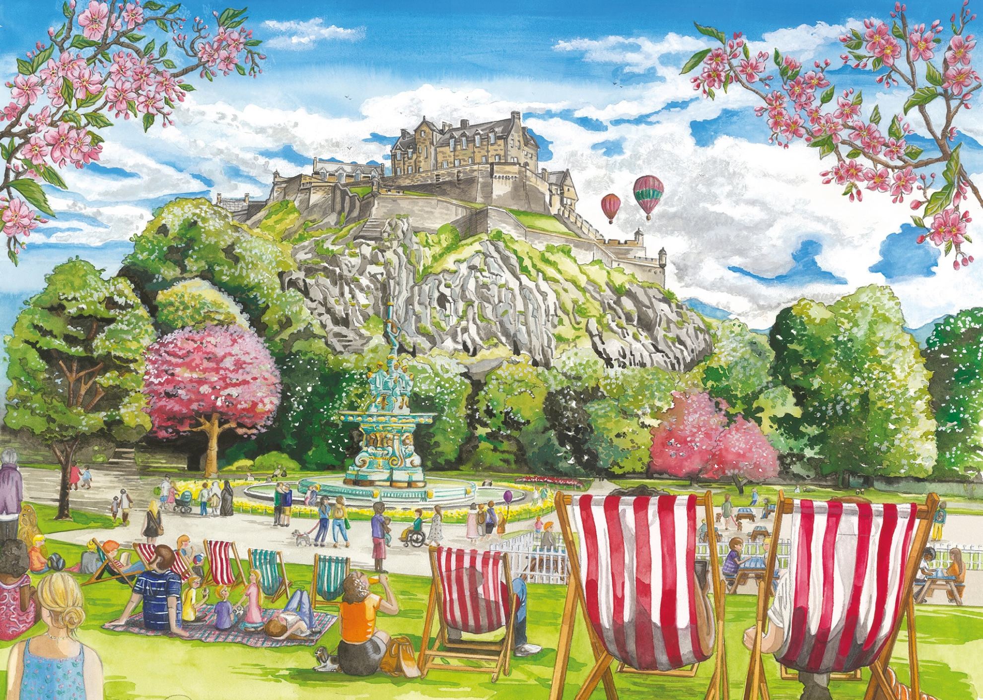 Edinburgh: Princess Street Gardens | 500 Piece Puzzle
