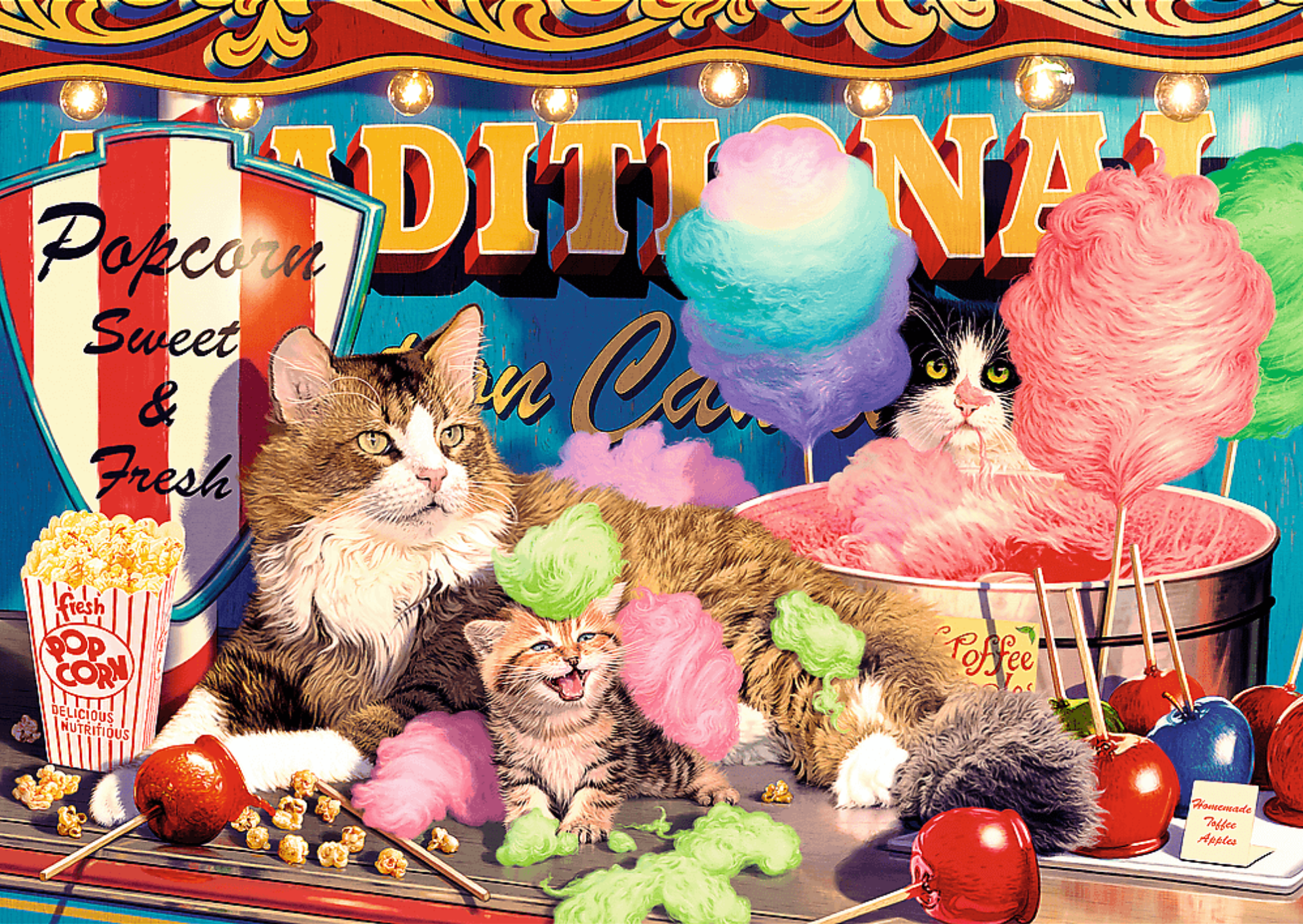 Fluffy Friends: Cats | 500 Piece Puzzle
