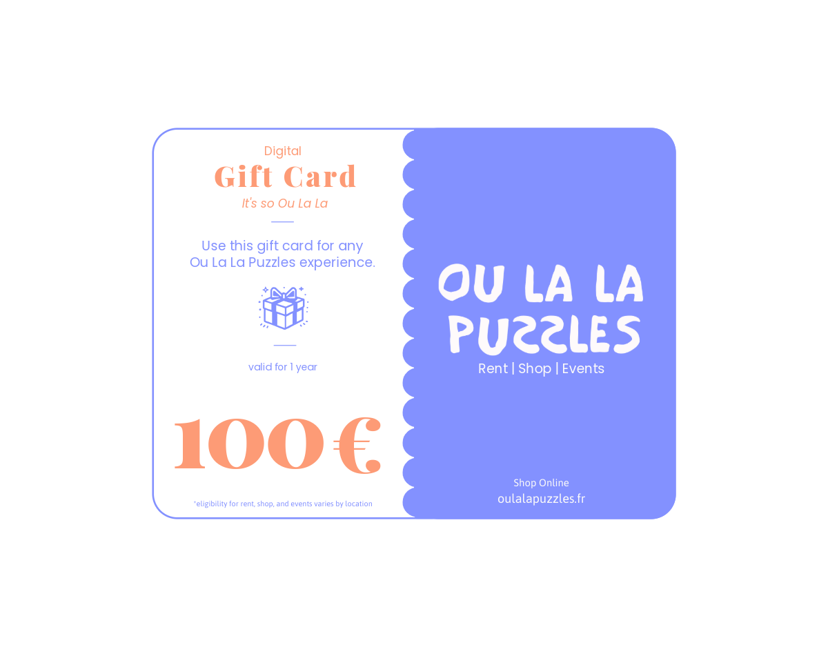 Ou La La Digital Gift Card
