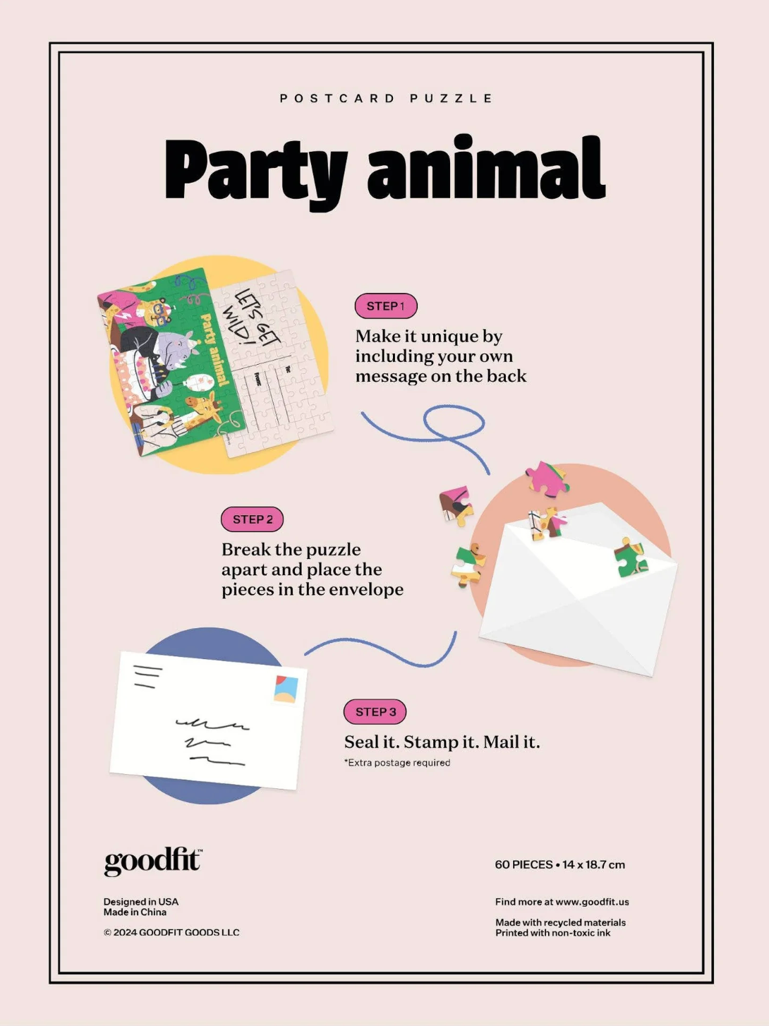 Party Animal | Postcard Puzzle