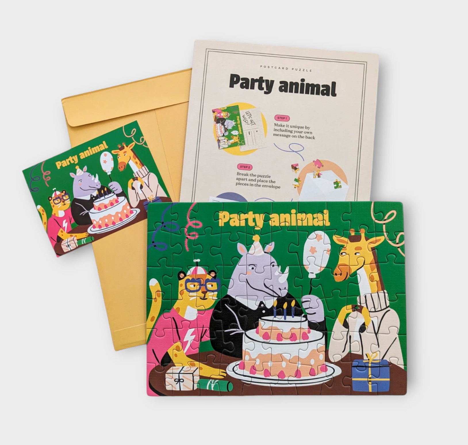Party Animal | Postcard Puzzle
