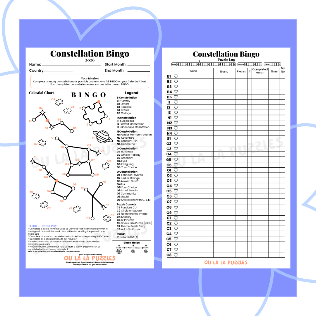 Constellation Bingo PDF (Puzzler Member)