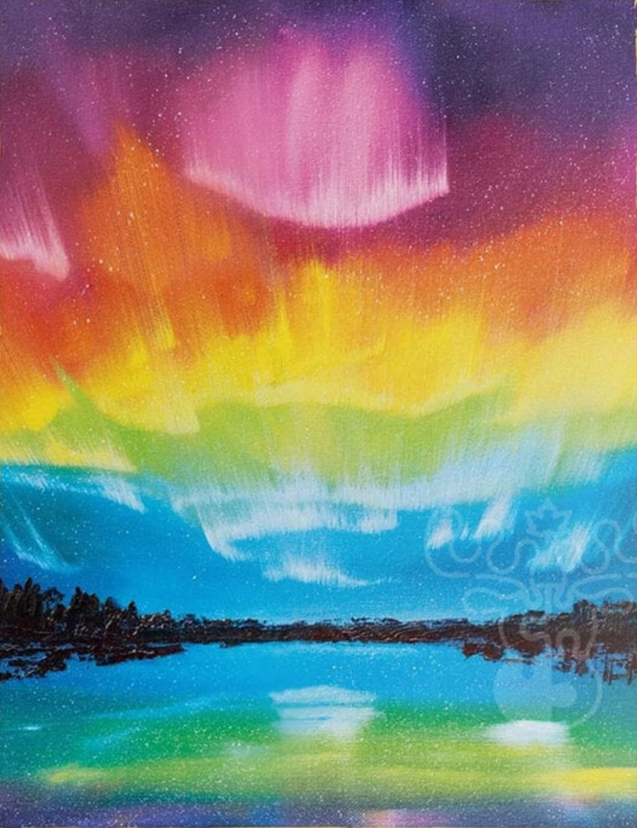 Rainbow Northern Lights | 500 Piece Puzzle