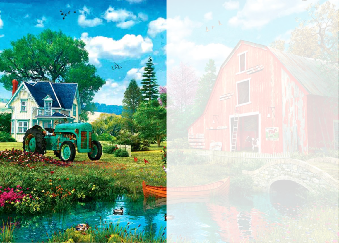 The Red Barn: Left Side | 500 Piece Puzzle