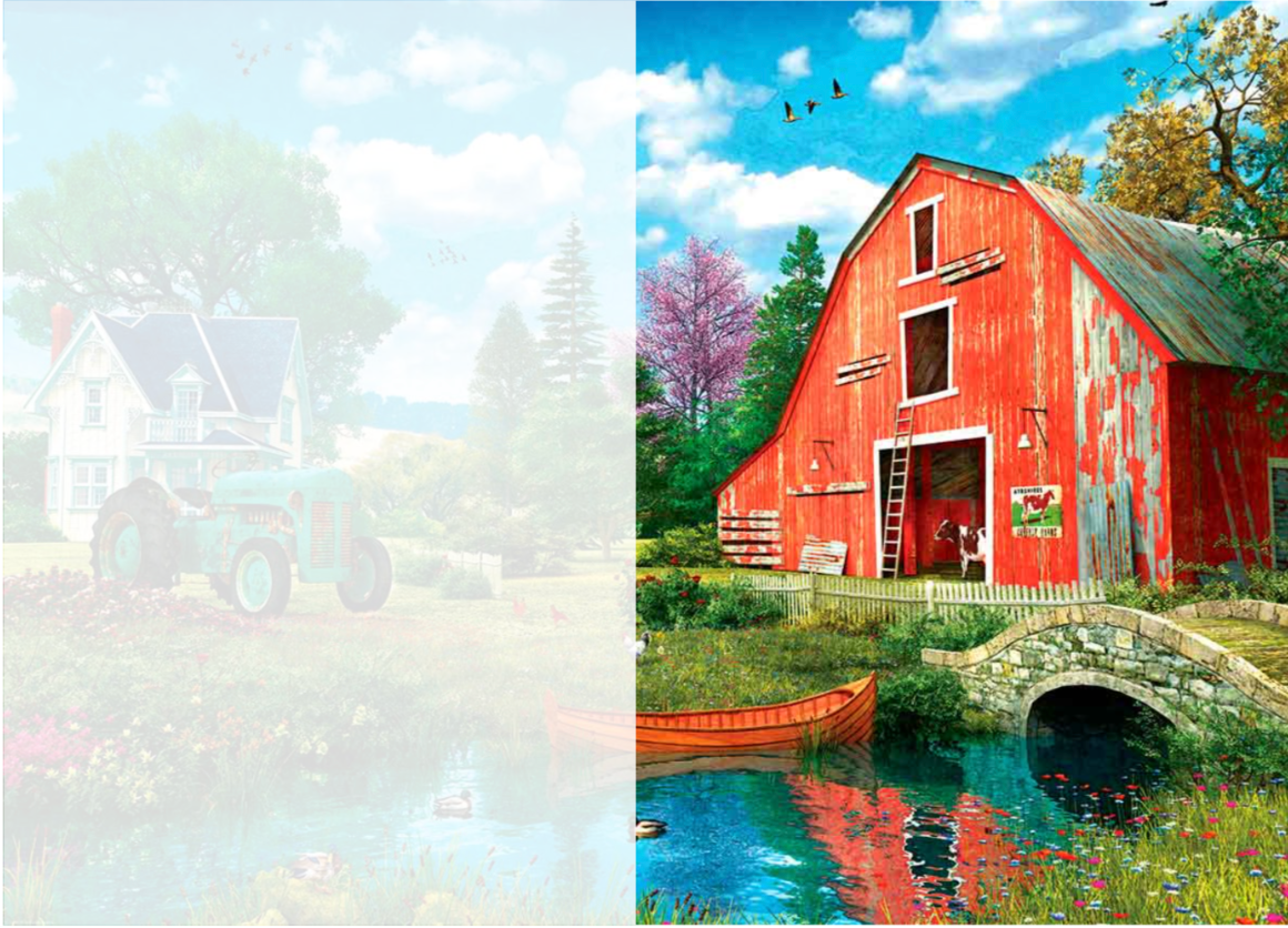 The Red Barn: Right Side | 500 Piece Puzzle