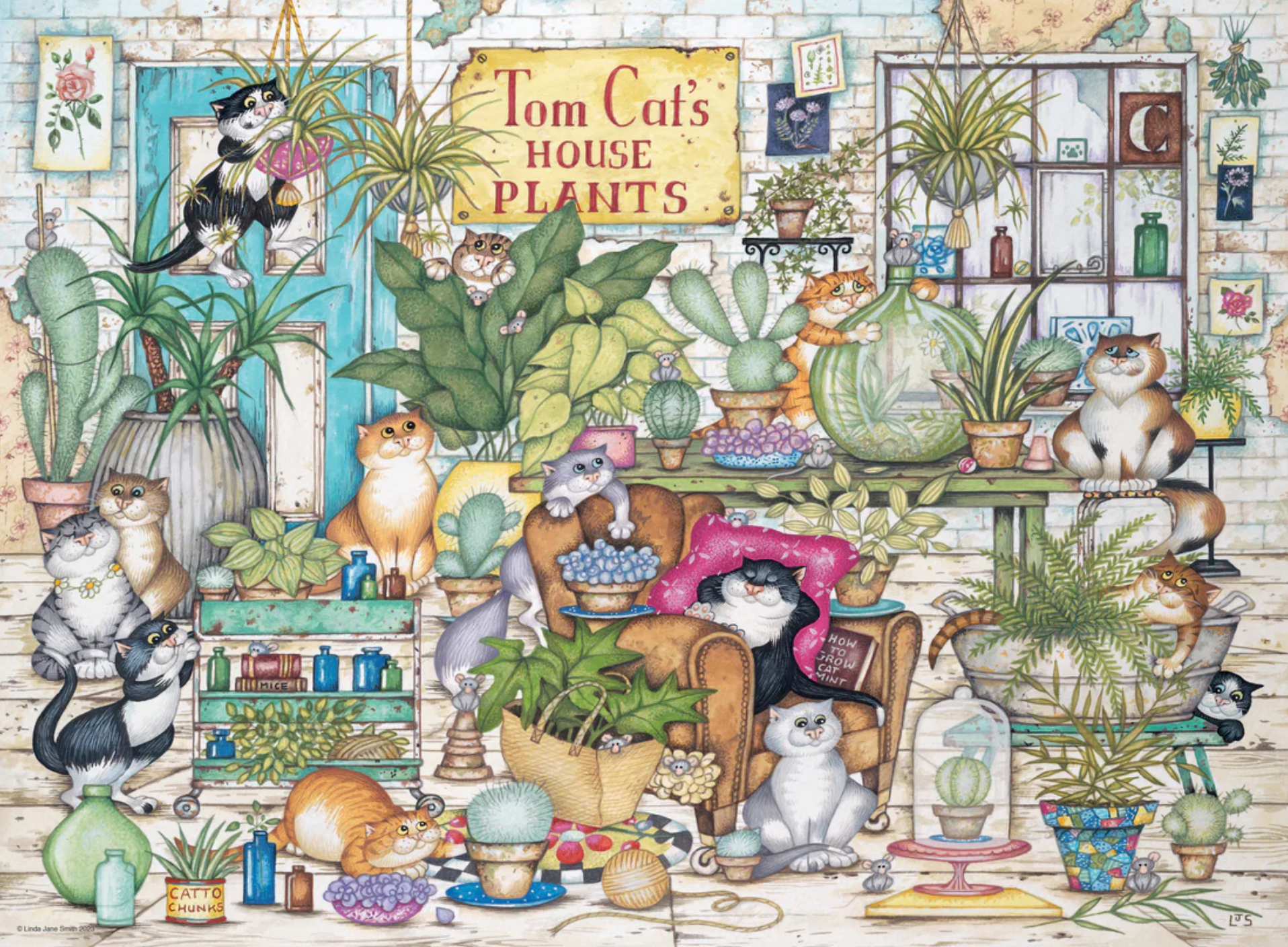 Tom Cat's House Plants | 500 Piece Puzzle