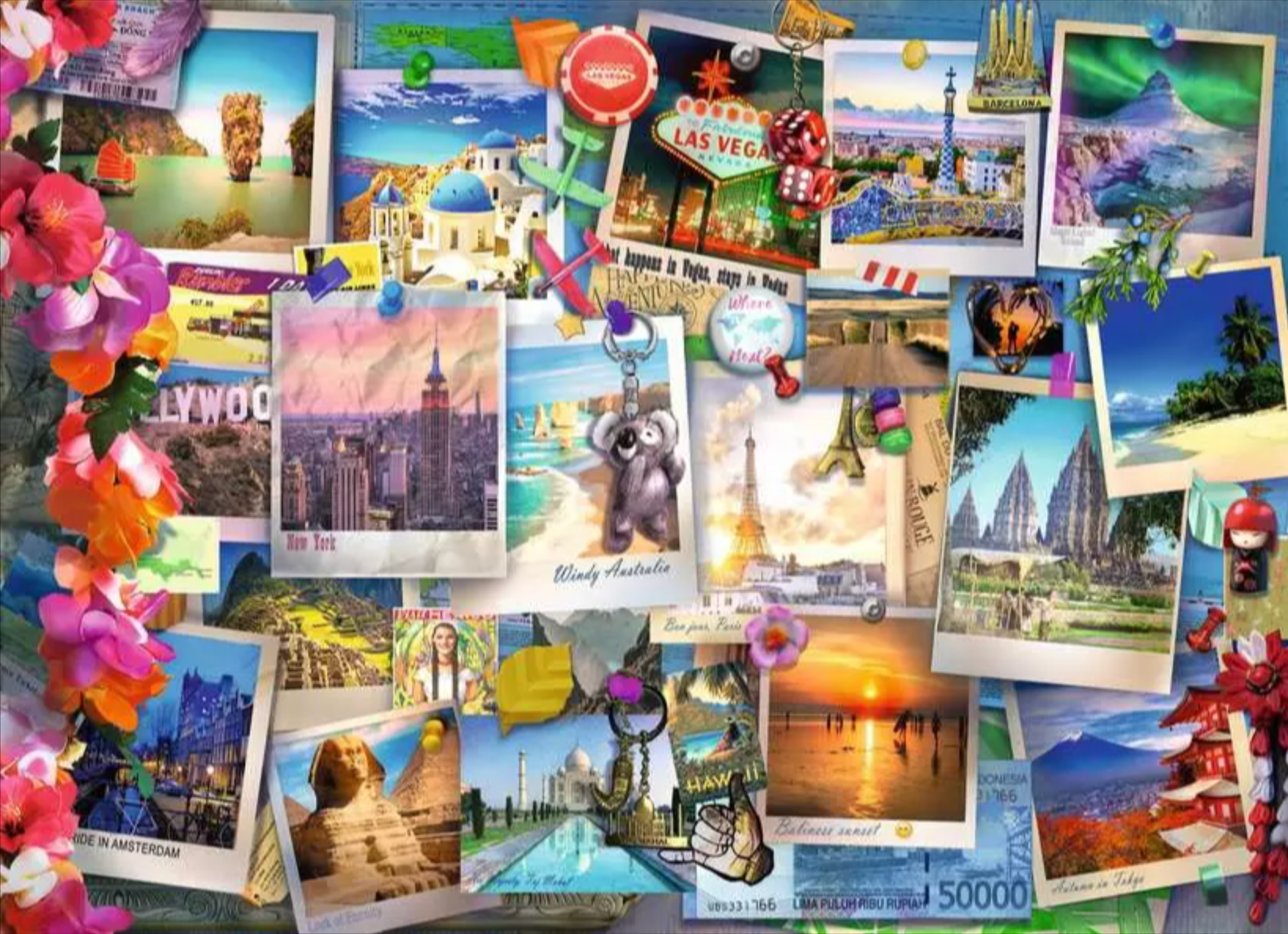 World Travel Pinboard | 500 Piece Puzzle