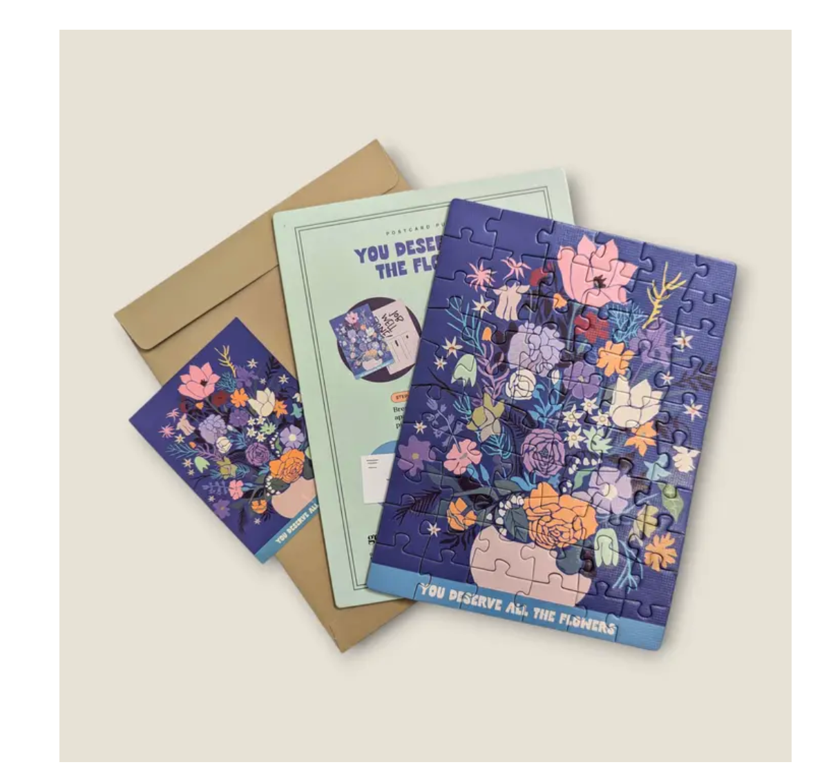 You Deserve All The Flowers 2 | Postcard Puzzle